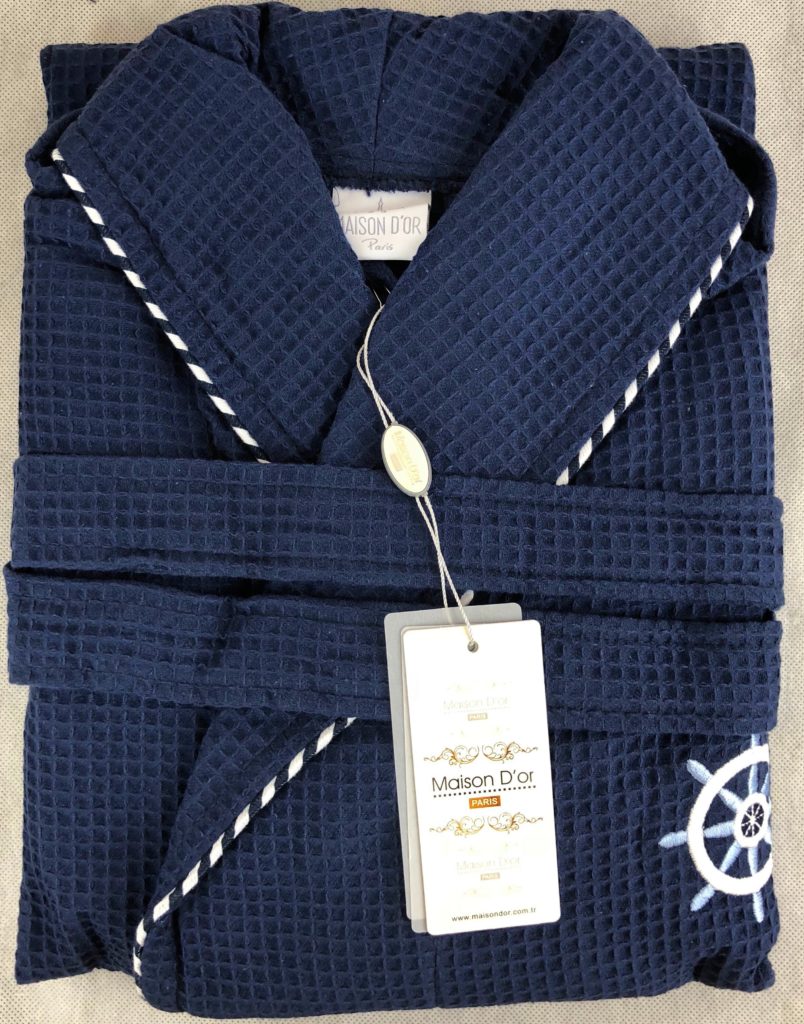 Marine Set мужской халат синий