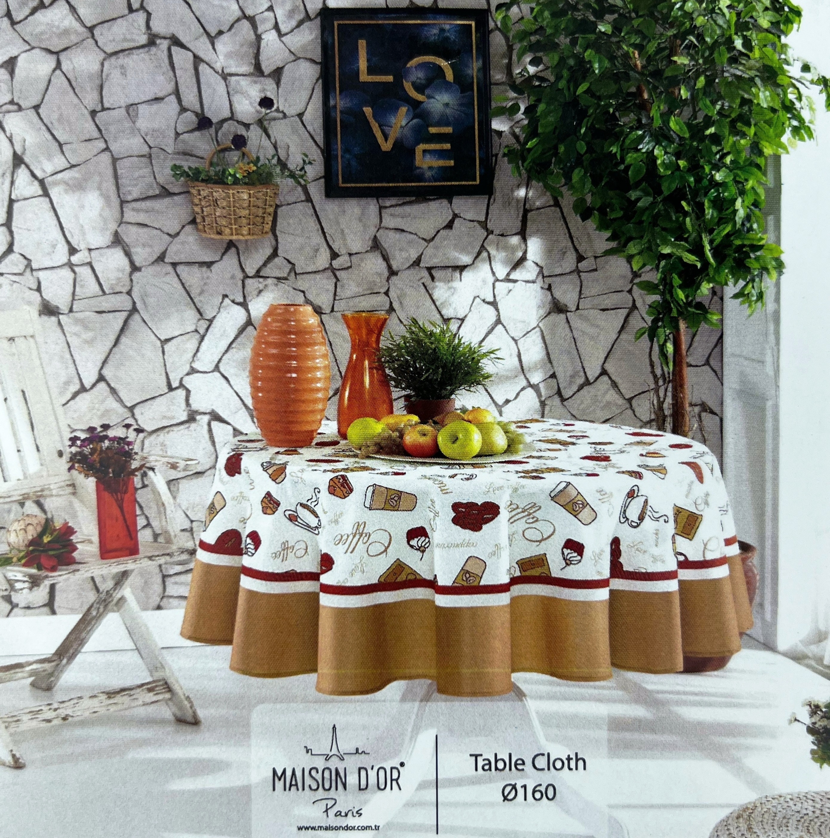 Garden Coffe скатерть 160 см