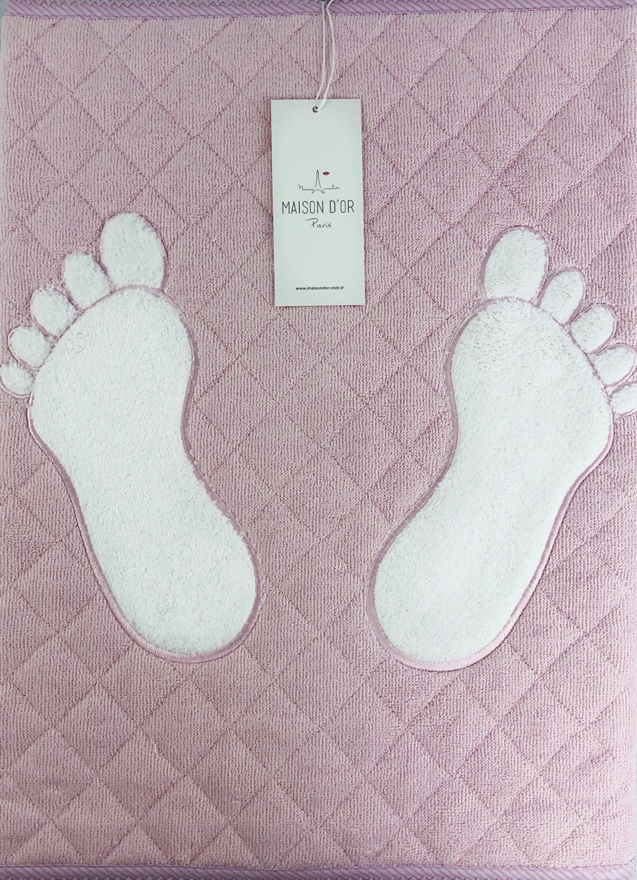 Doormat полотенце-коврик для ног розовый