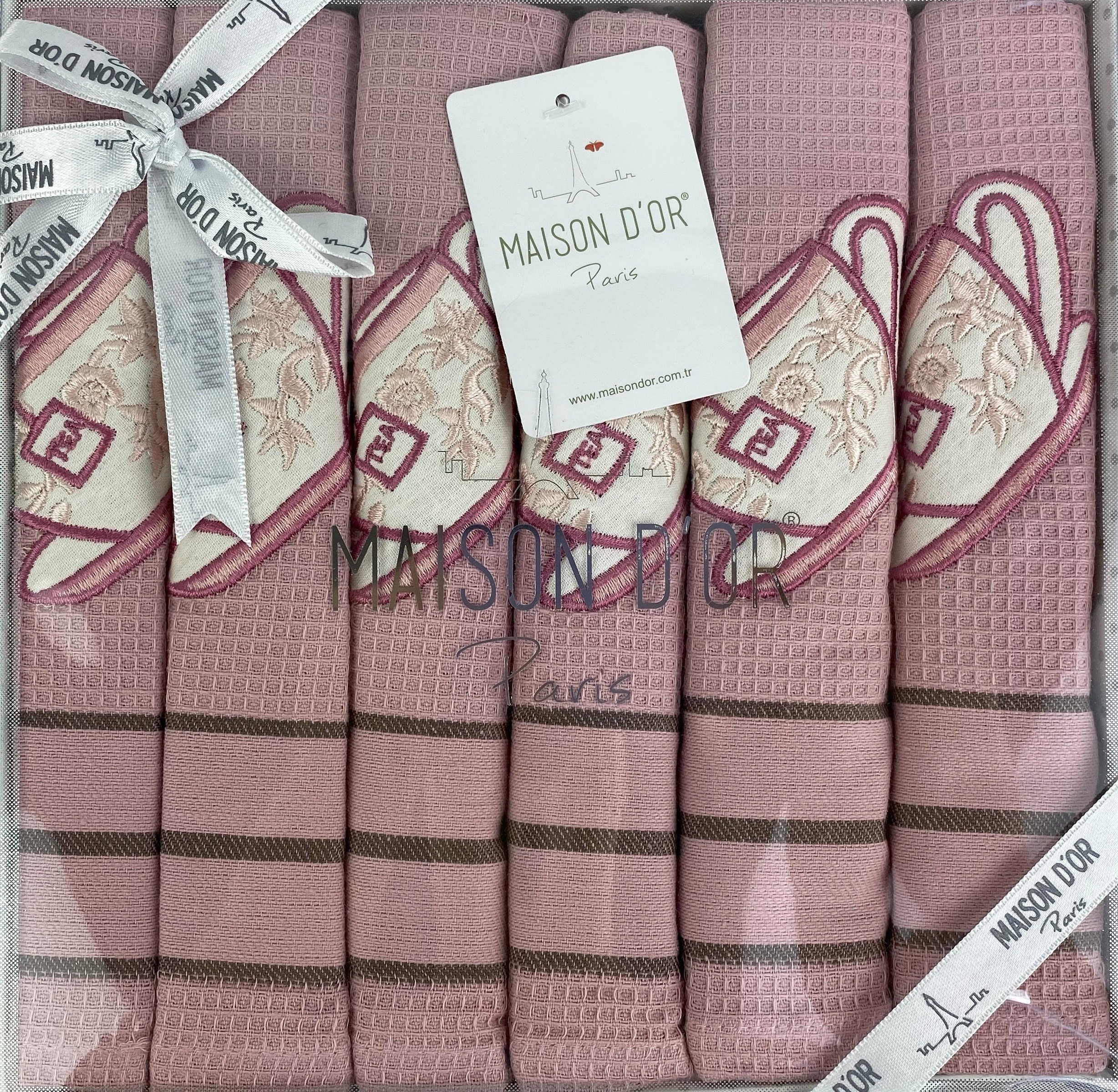 Ekose 50×70 см полотенца розовый