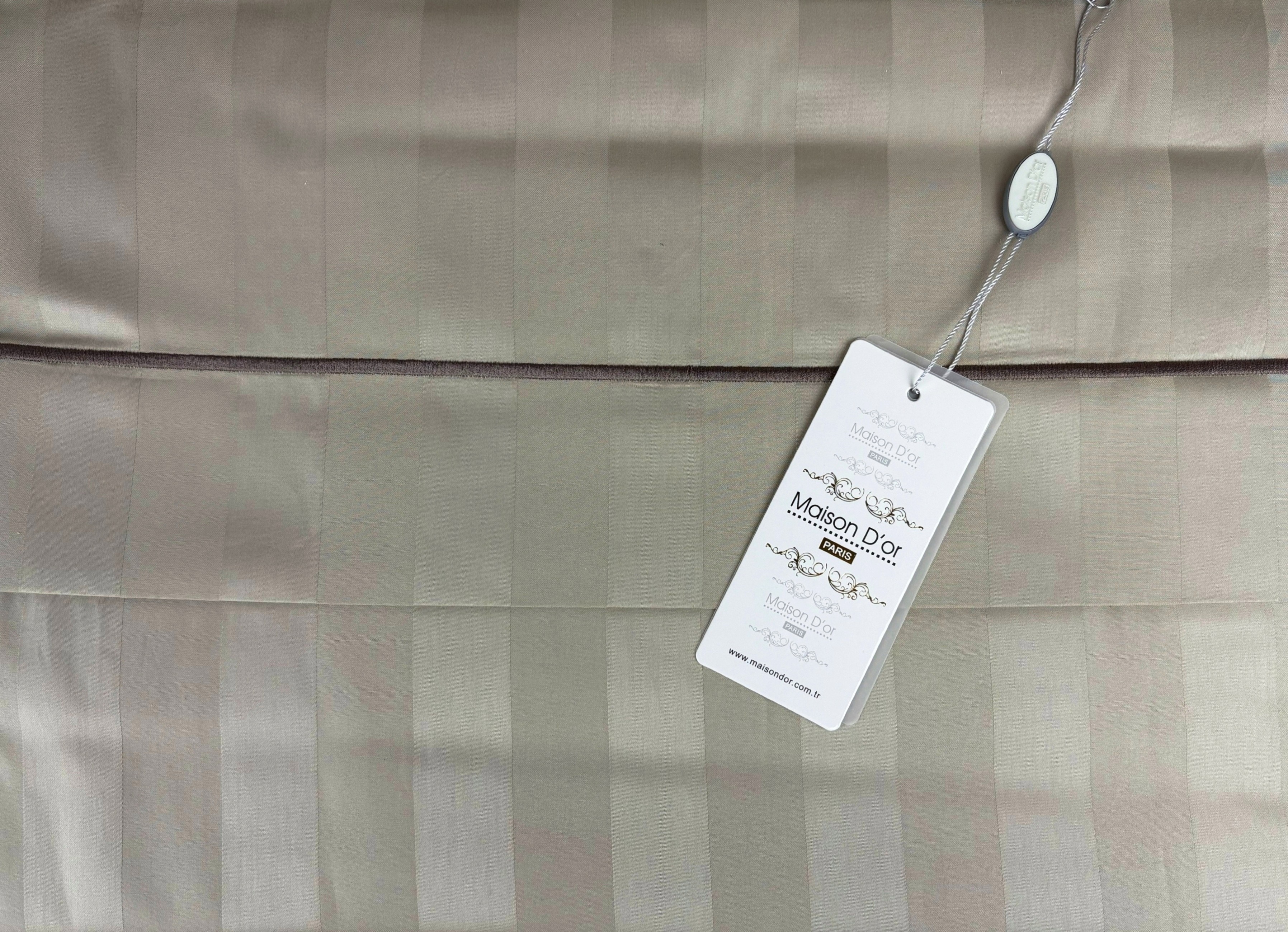 Elegance Embrodery двуспальное постельное белье бежевый
