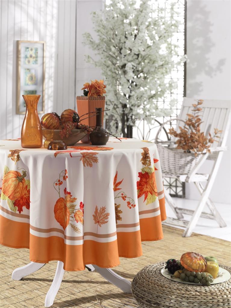 Garden Pumpkin скатерть 160 см оранжевый
