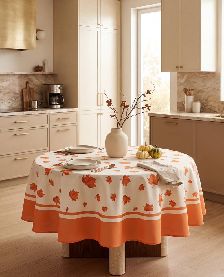 Garden Maple Leaf скатерть 160 см оранжевый
