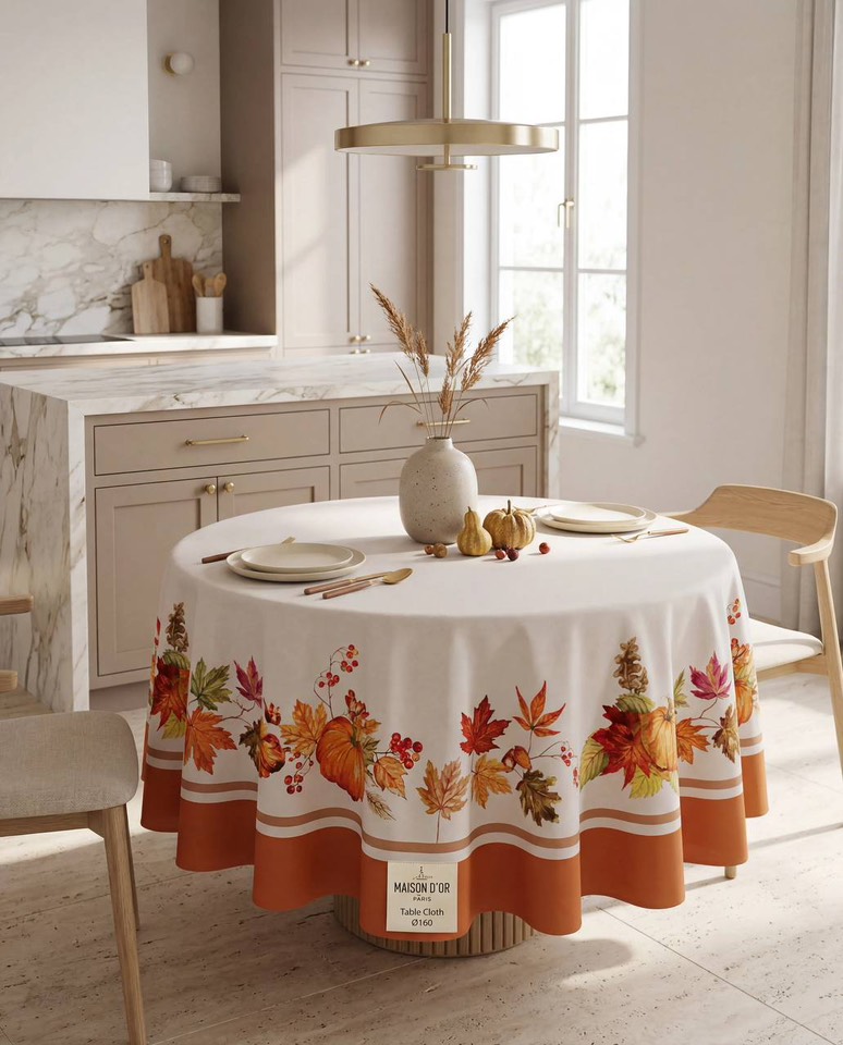 Garden Pumpkin скатерть 160 см оранжевый
