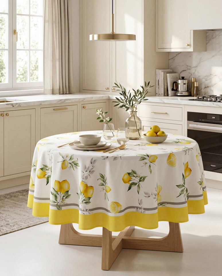 Garden Yellow Lemon скатерть 160 см желтый