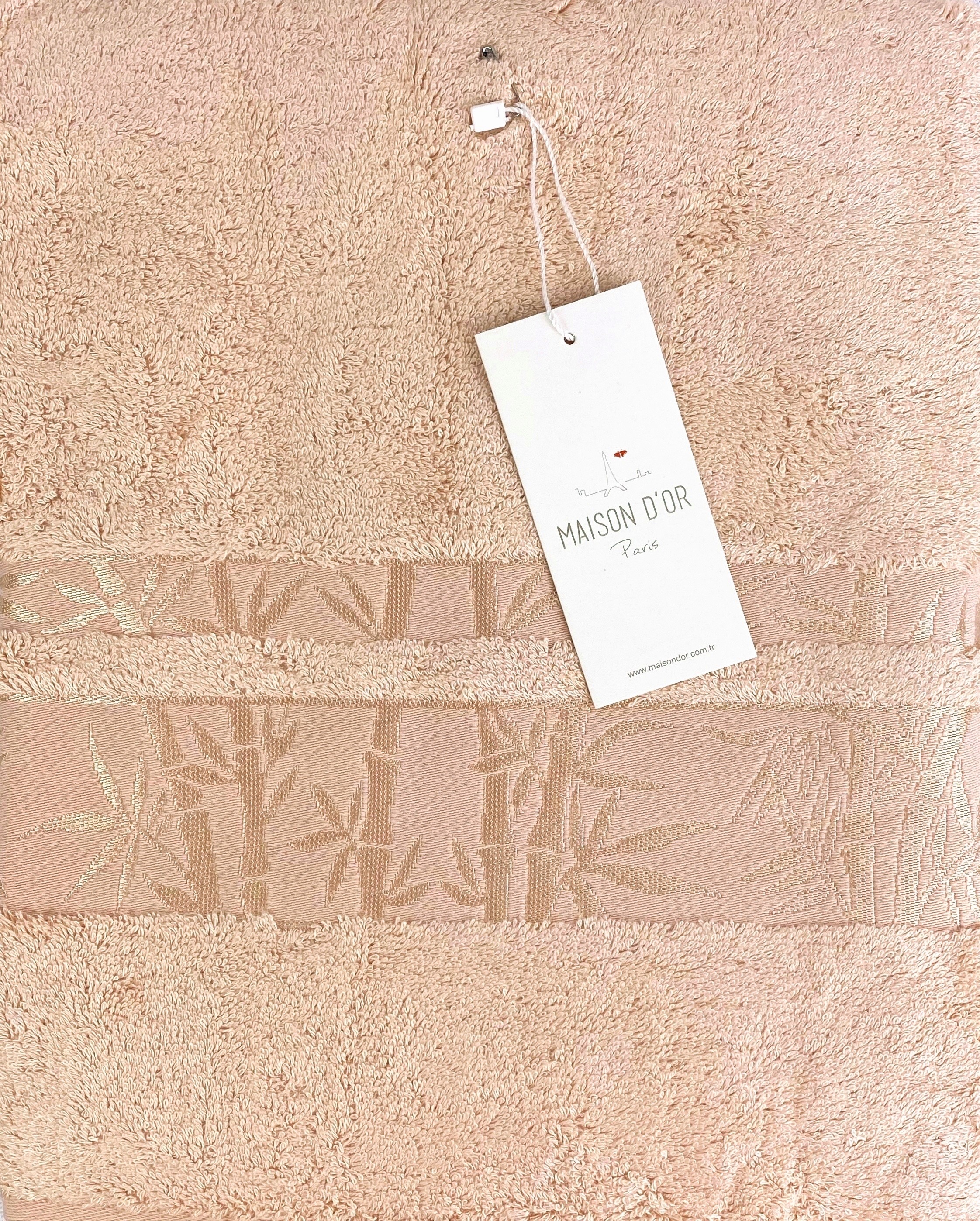 Jacquard 85x150 см полотенце персиковый