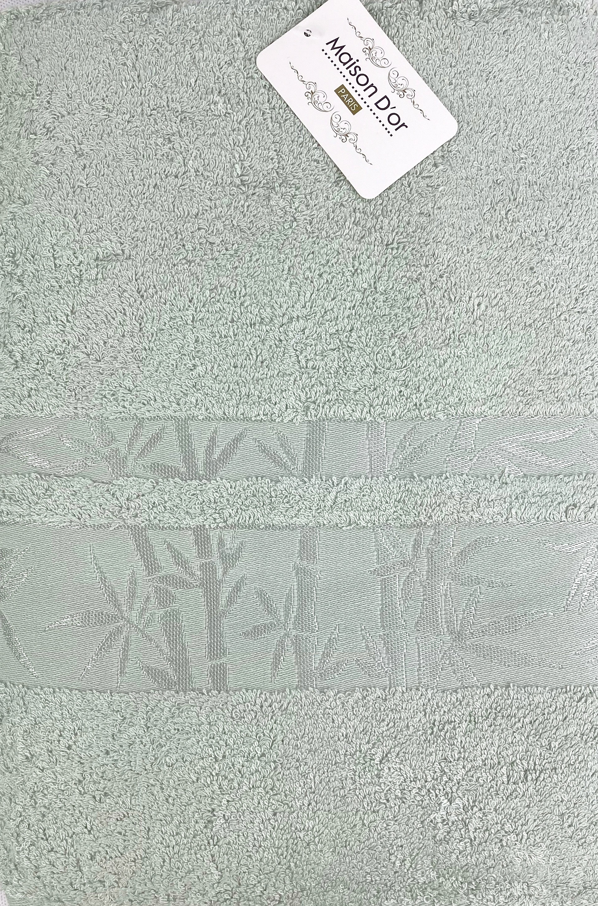 Jacquard дымчато-зеленый 85x150 см полотенце