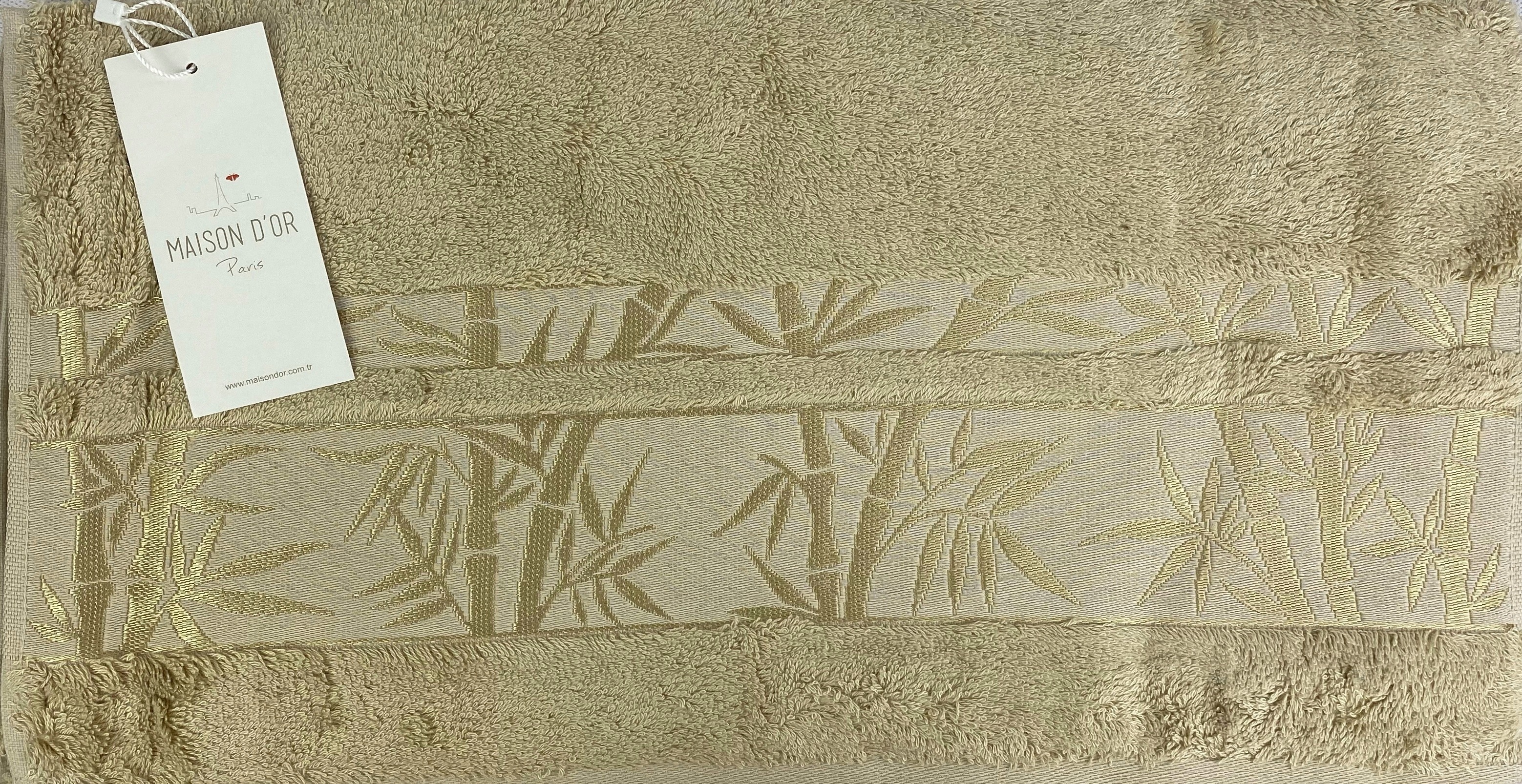 Jacquard бежевый 50x100 см полотенце