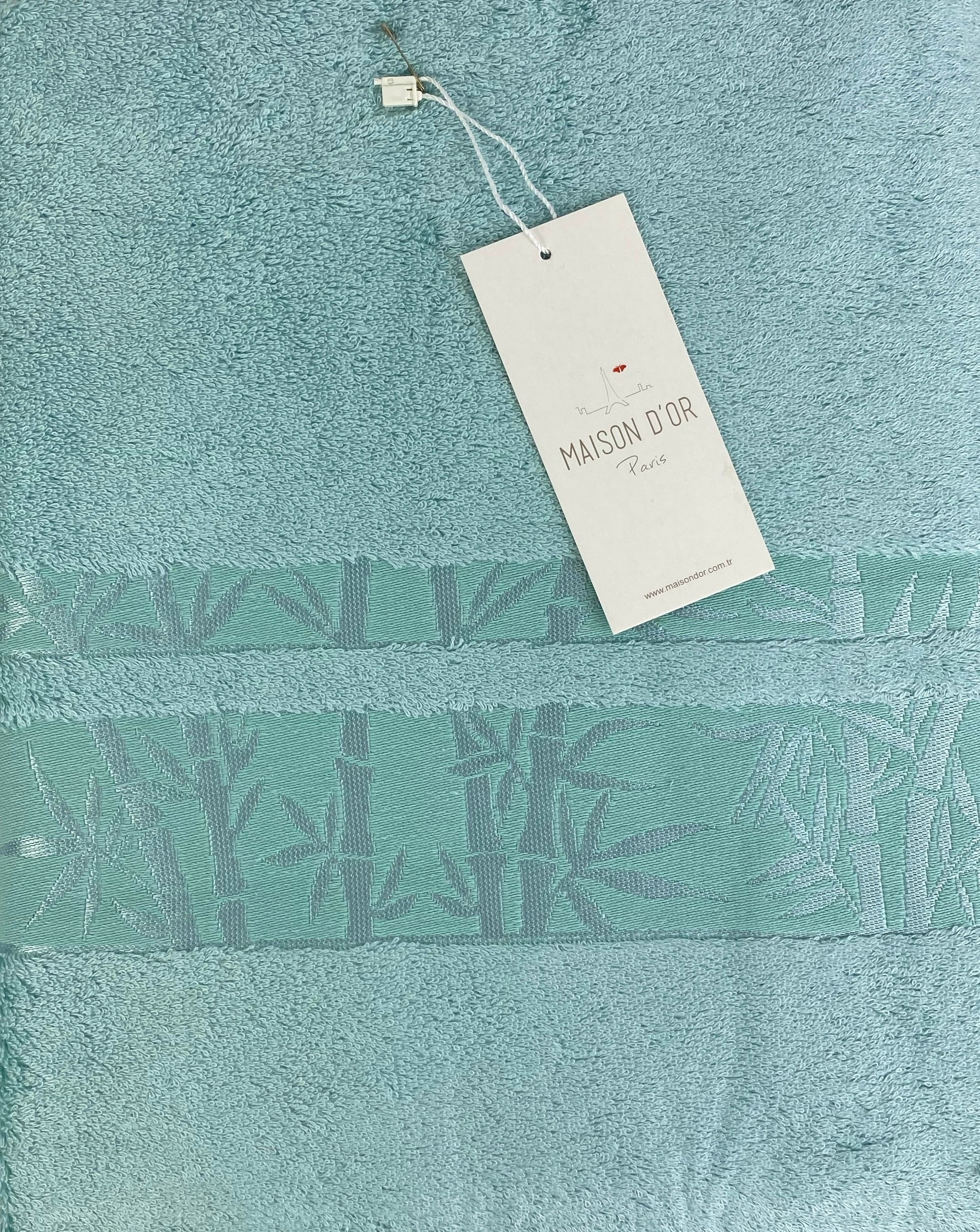 Jacquard 85x150 см полотенце бирюзовый