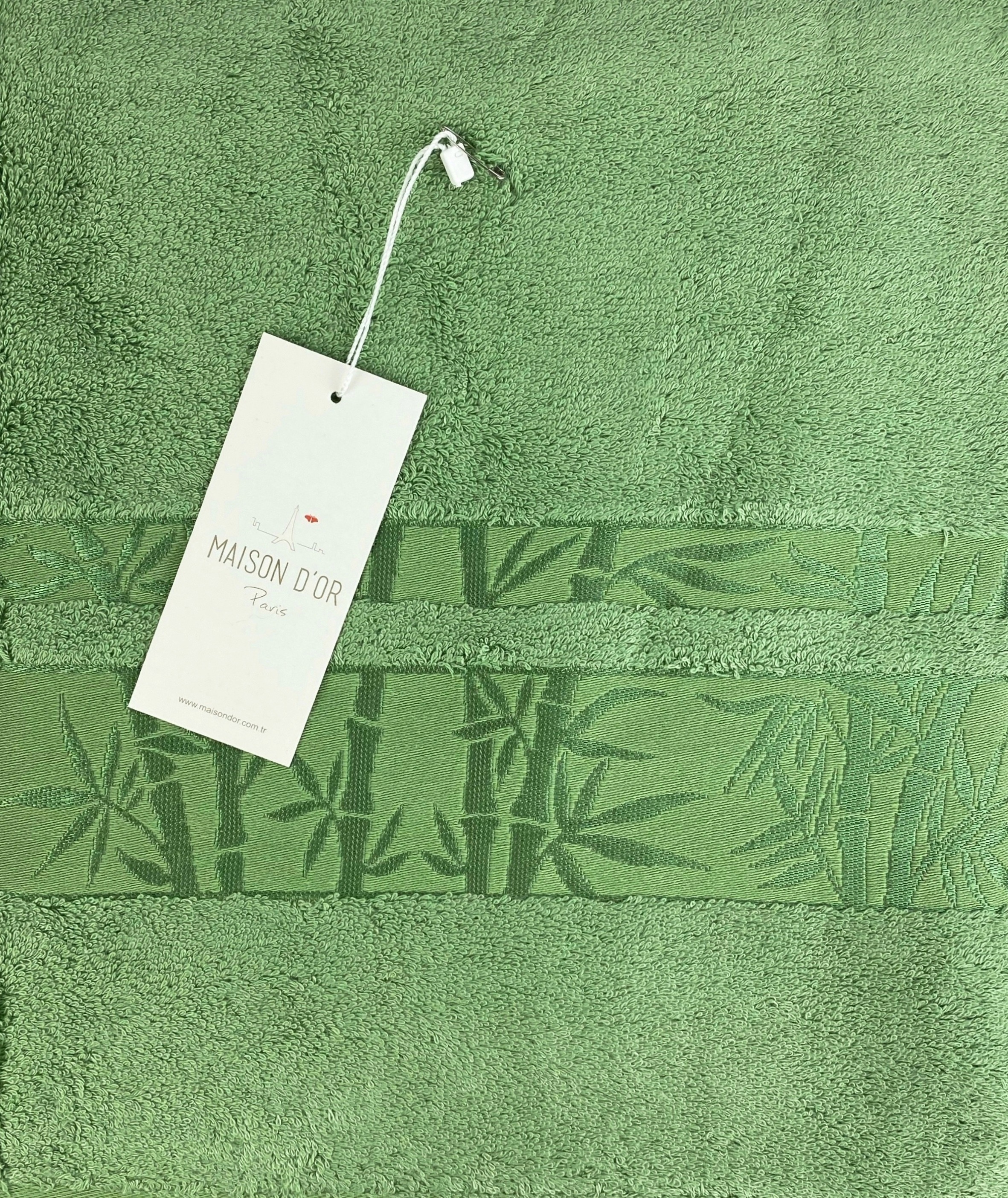 Jacquard 85x150 см полотенце зеленый