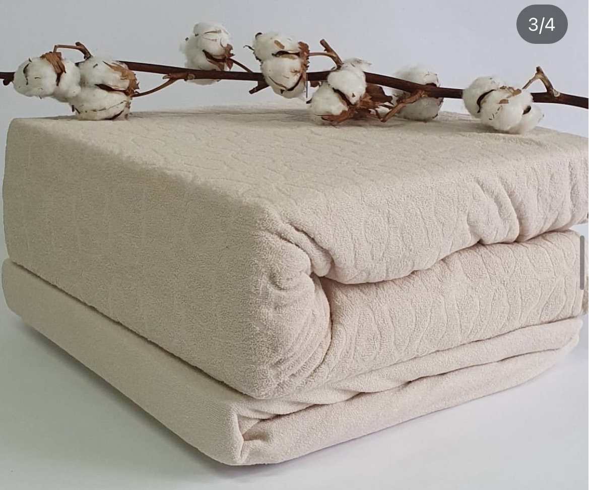 Jacquard двуспальное постельное белье бежевый