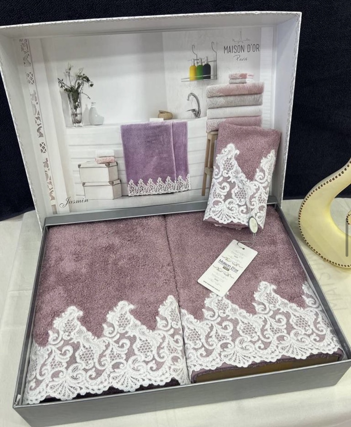 Набор полотенец Jasmin сиреневый