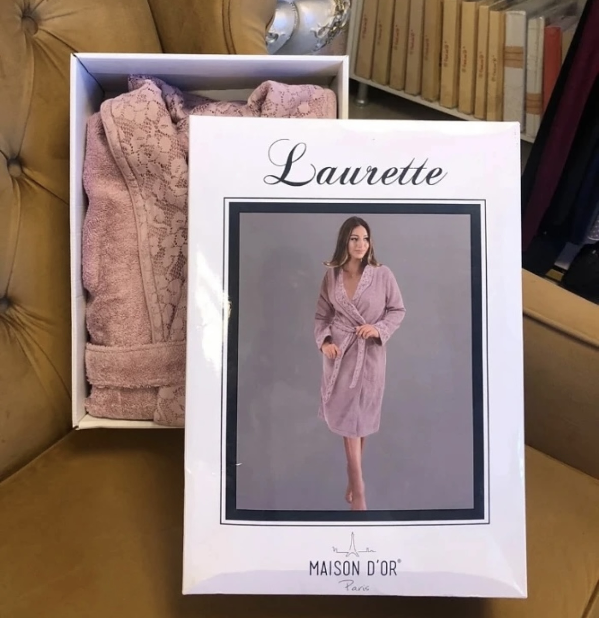 Laurette женский халат фиолетовый