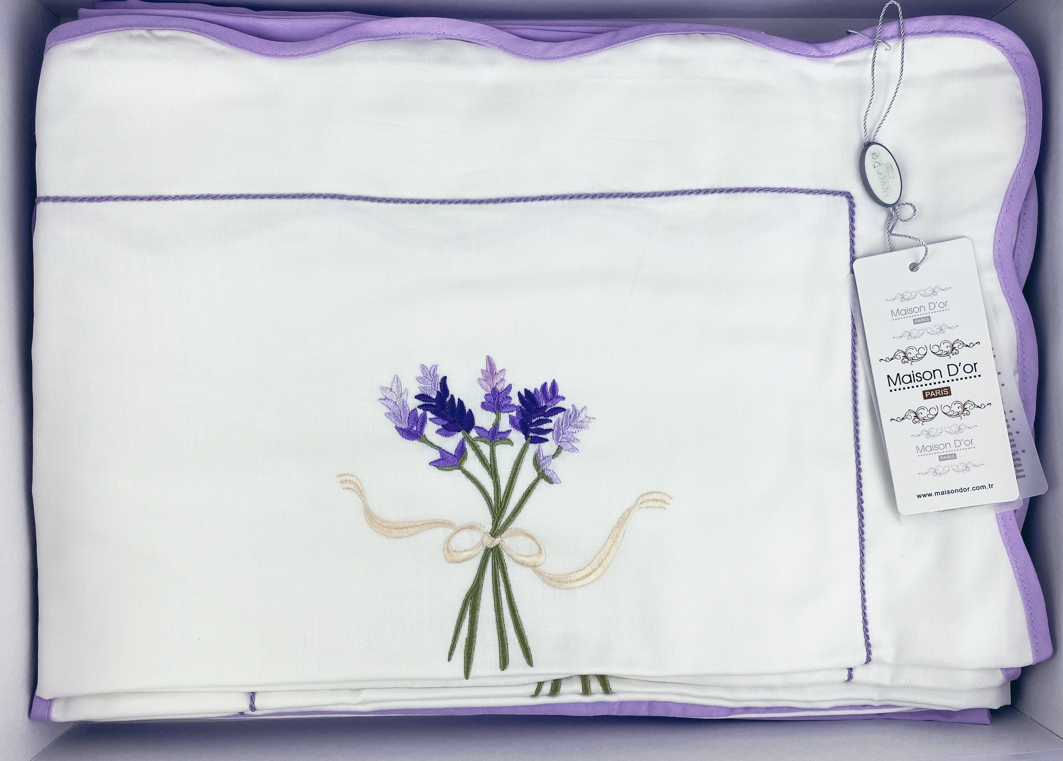 Lavender Embrodery двуспальное постельное белье фиолетовый