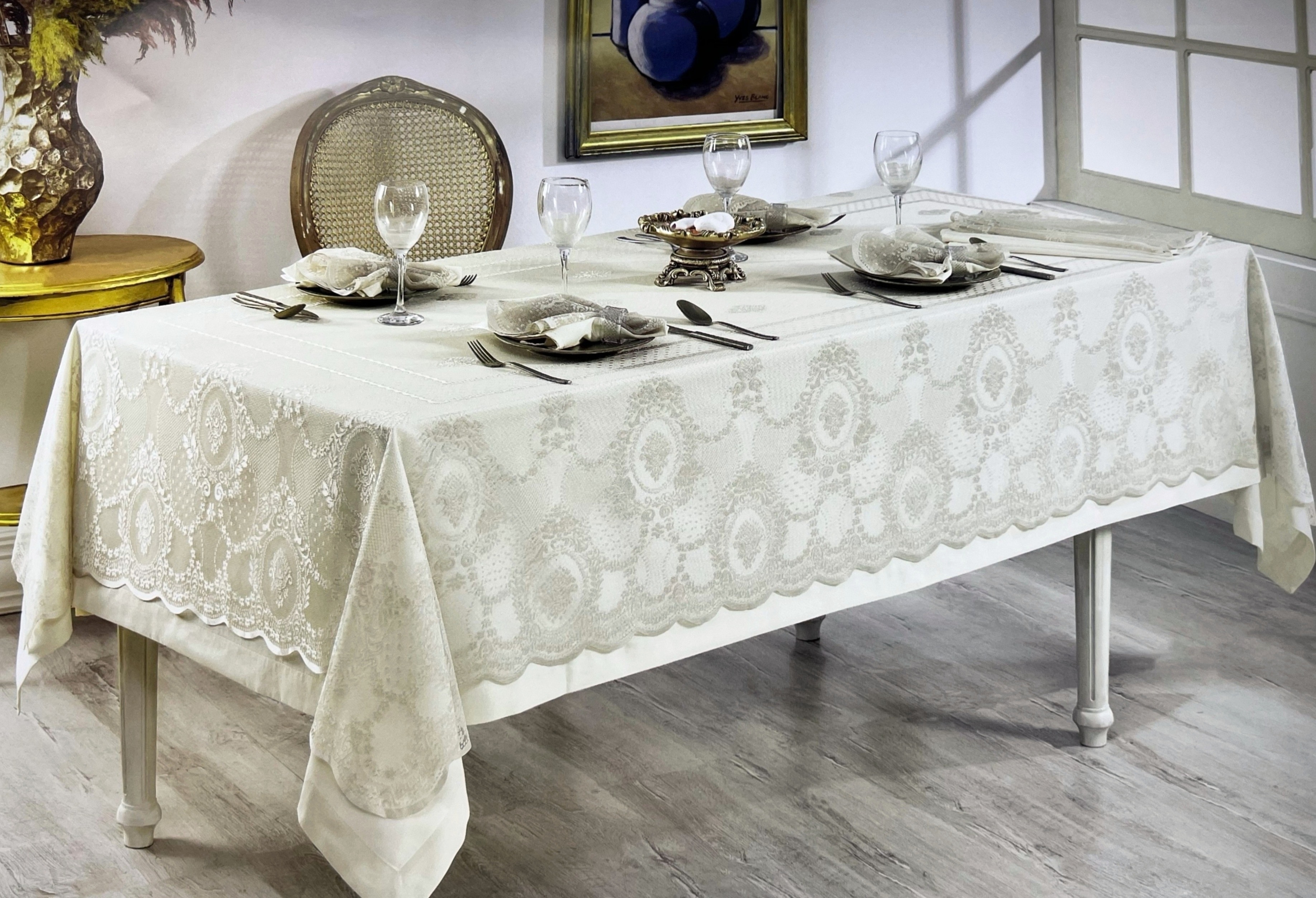 Marinella 160×350 см скатерть бежевый