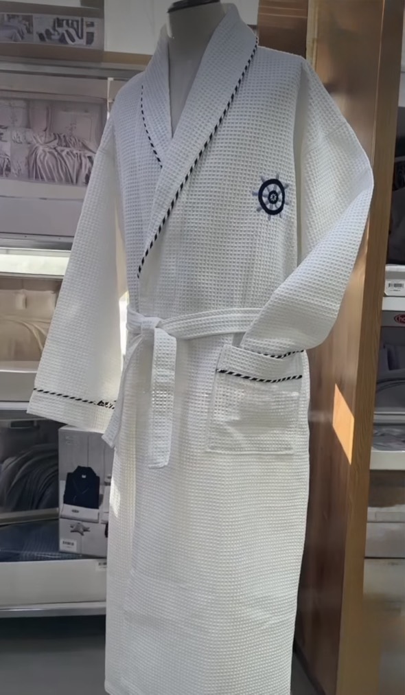 Marine Set мужской халат белый