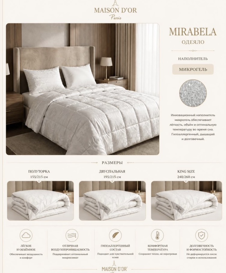 Mirabella 155х215 см полутороспальное одеяло серебряная кайма