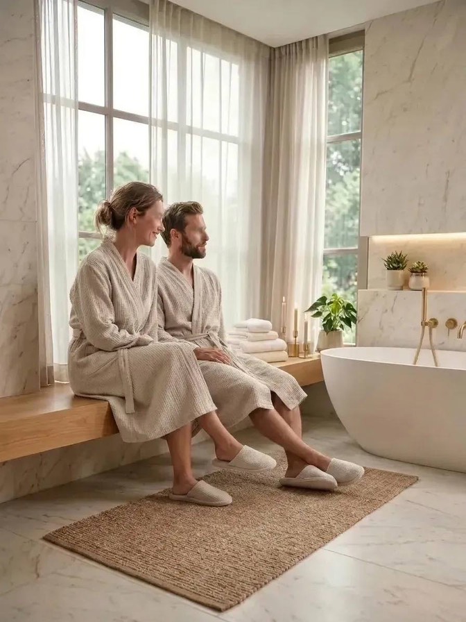 Nature Comfort халат муслиновый бежевый