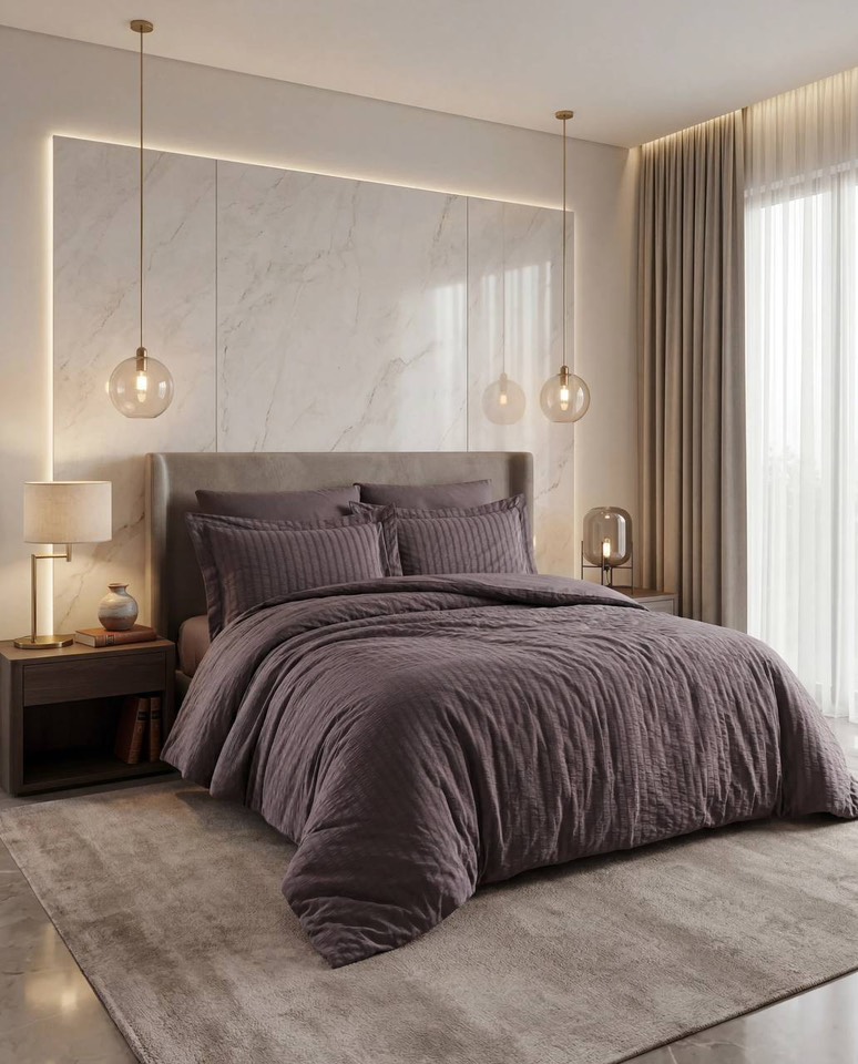 NewCamile Cotton двуспальное постельное белье антрацит