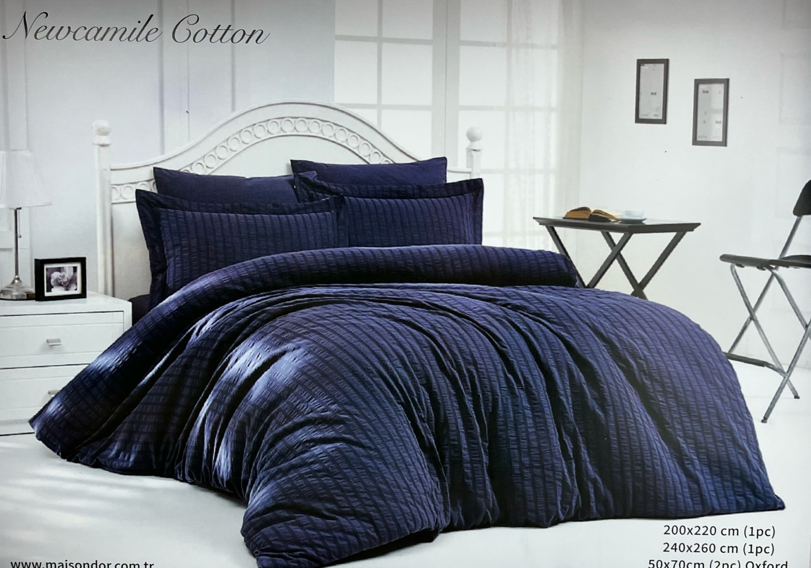 NewCamile Cotton двуспальное постельное белье антрацит