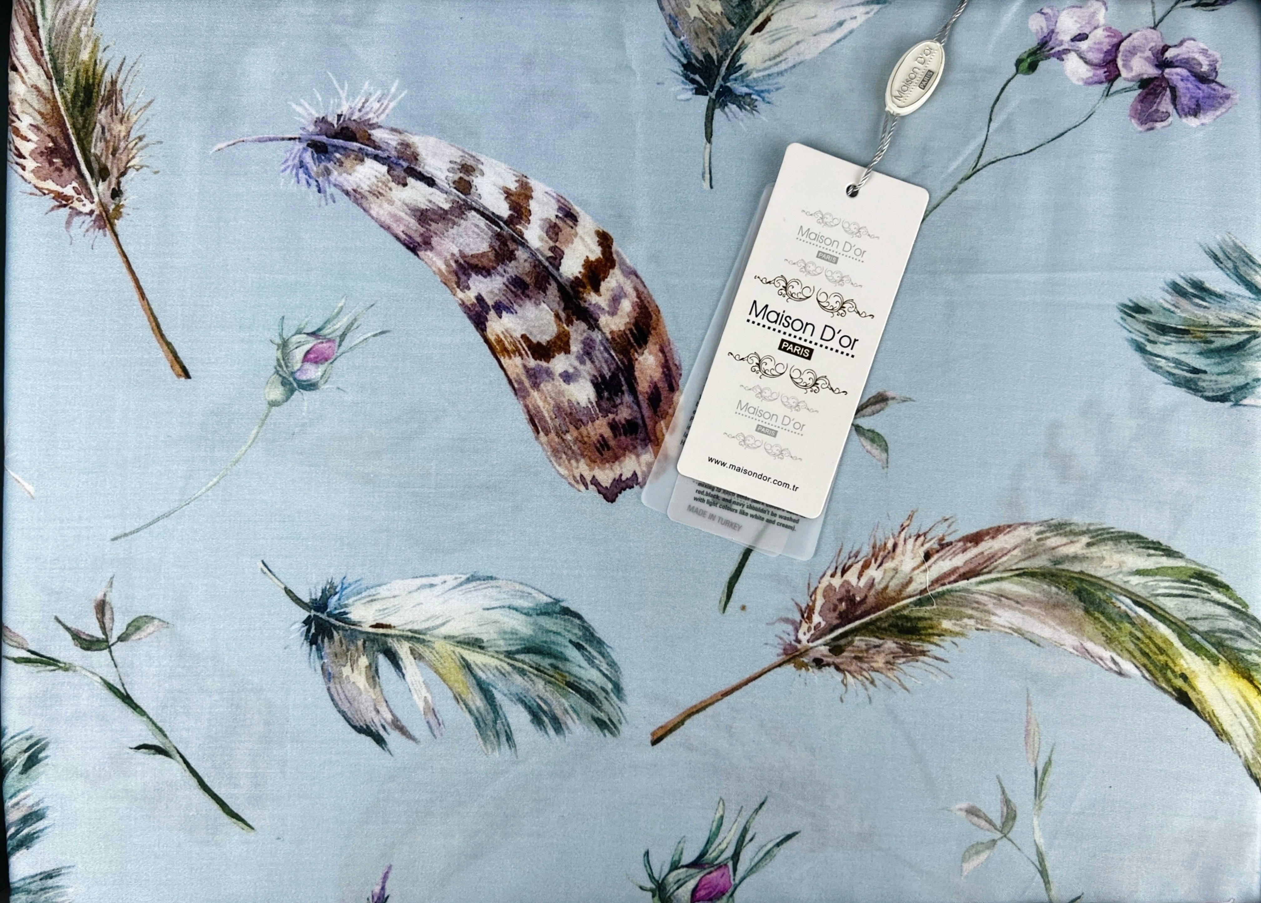 Orchide двуспальное постельное белье голубой