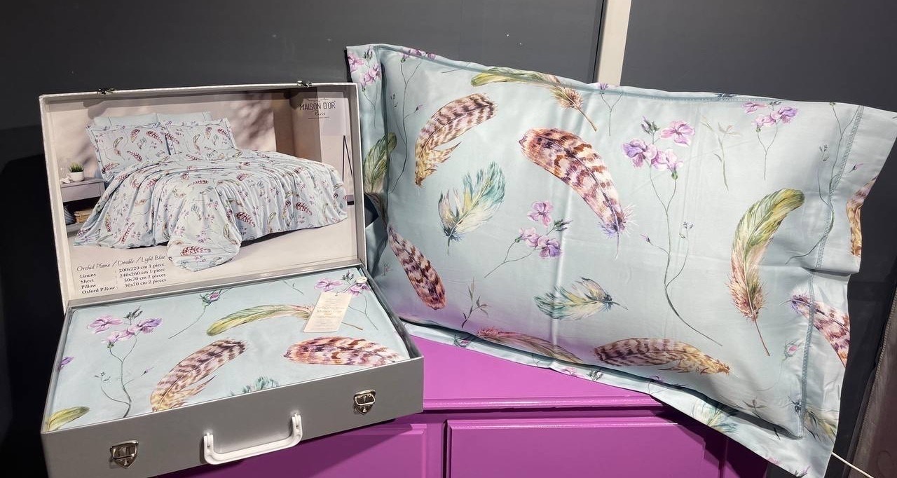 Orchide двуспальное постельное белье голубой