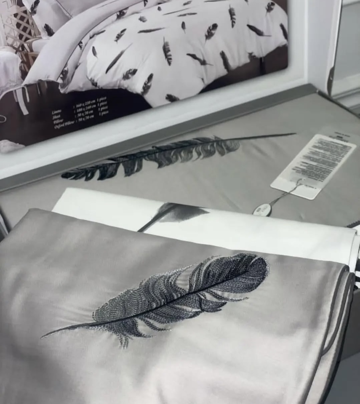 Plumes постельное белье серый