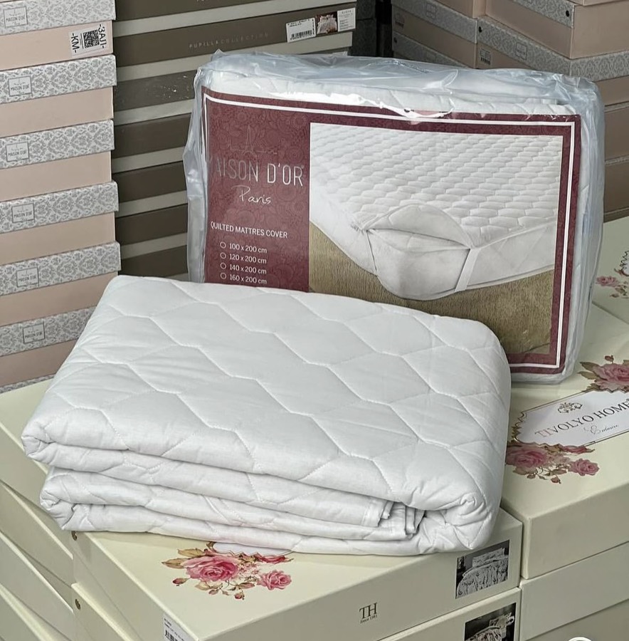 Quilted Mattres Cover 160×200 см наматрасник белый