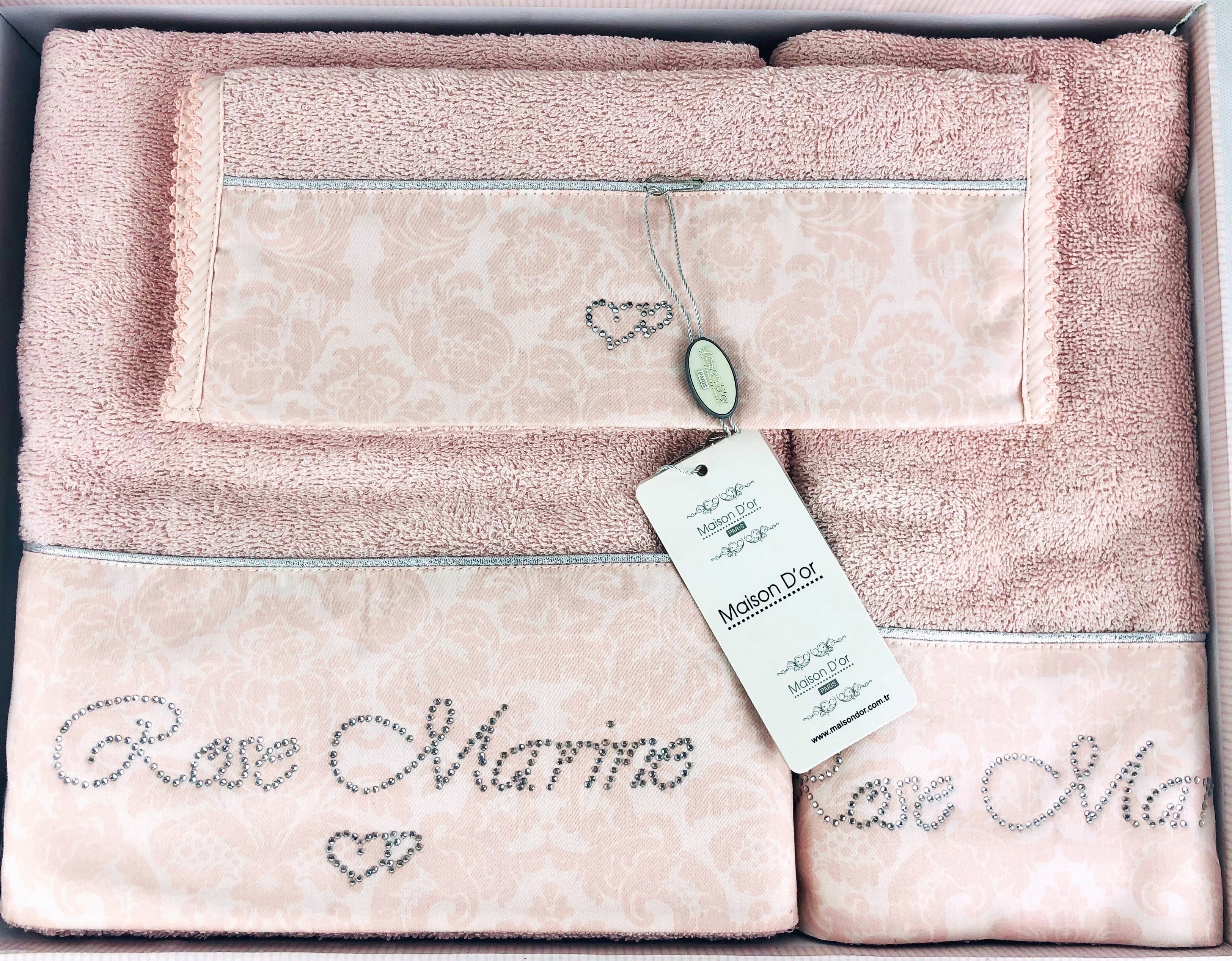 Rose Marine полотенца брусника