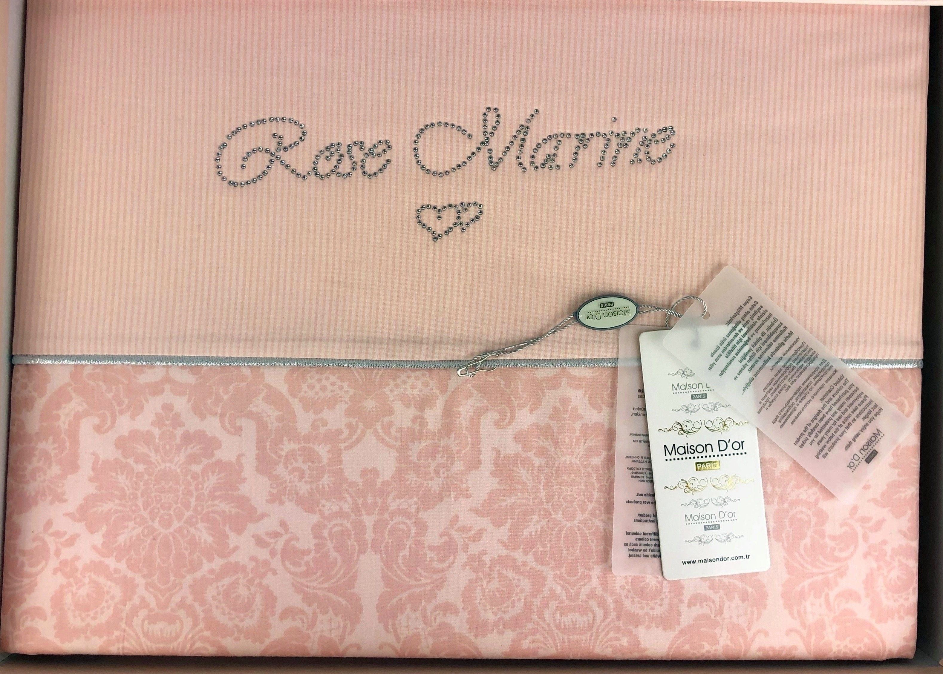 Rose Marine двуспальное постельное белье персиковый