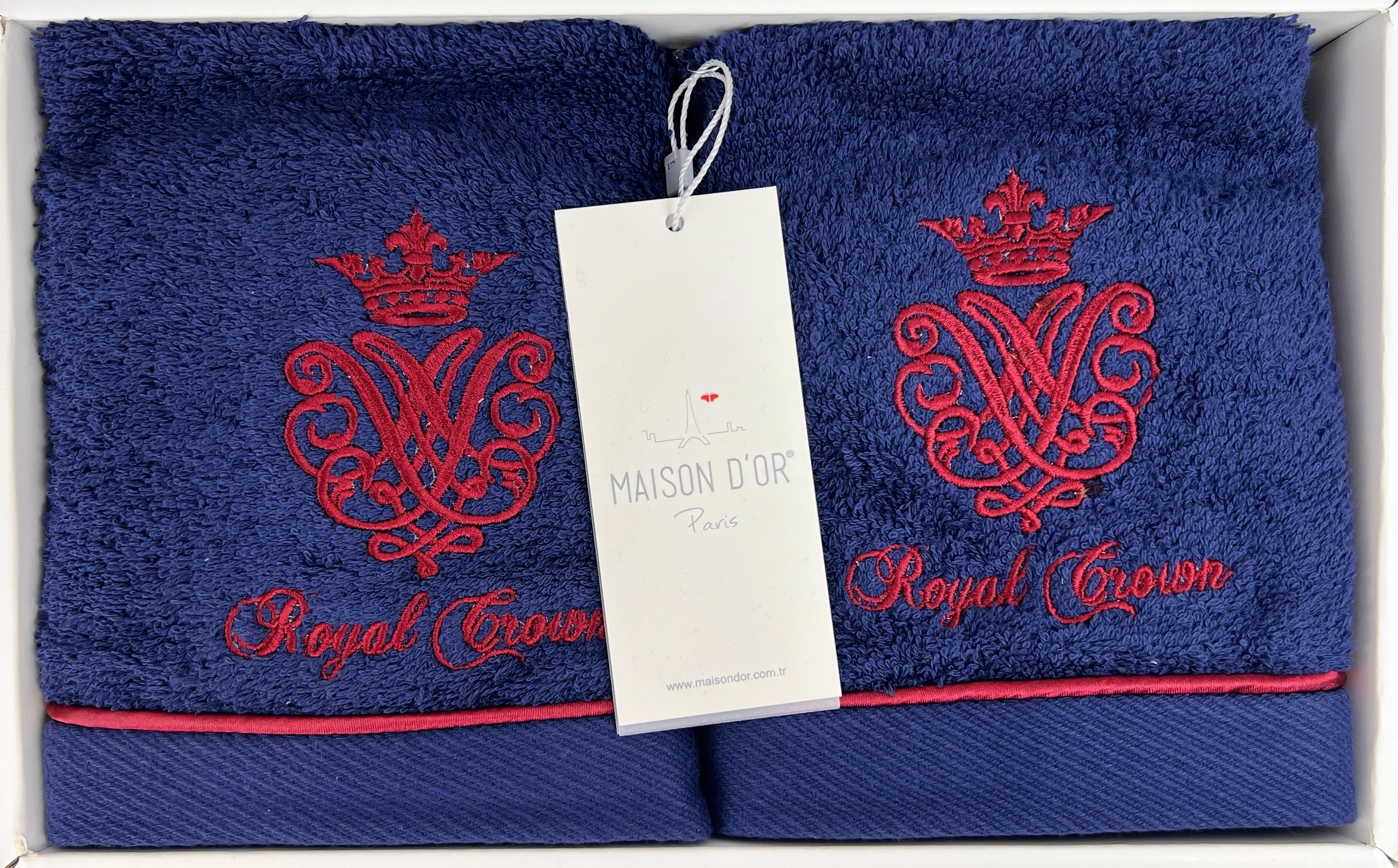Набор полотенец Royal 30x50 см синий