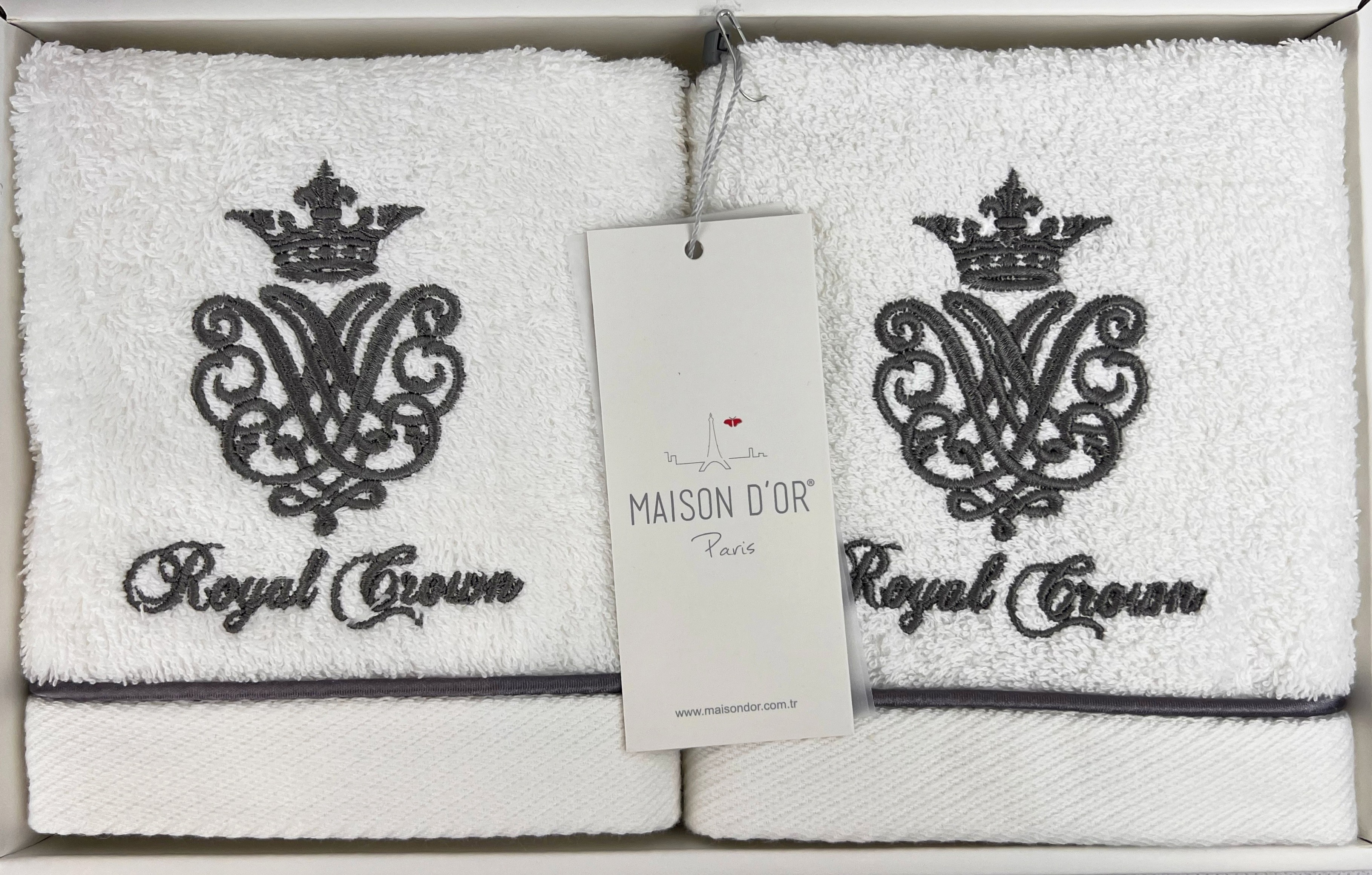 Набор полотенец Royal 30x50 см белый